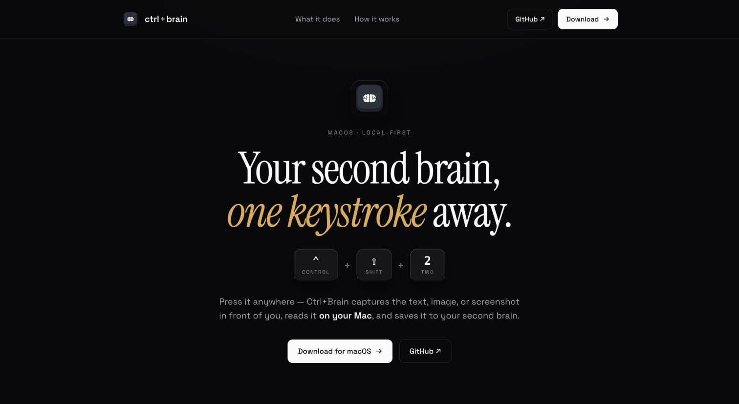 Ctrl+Brain screenshot