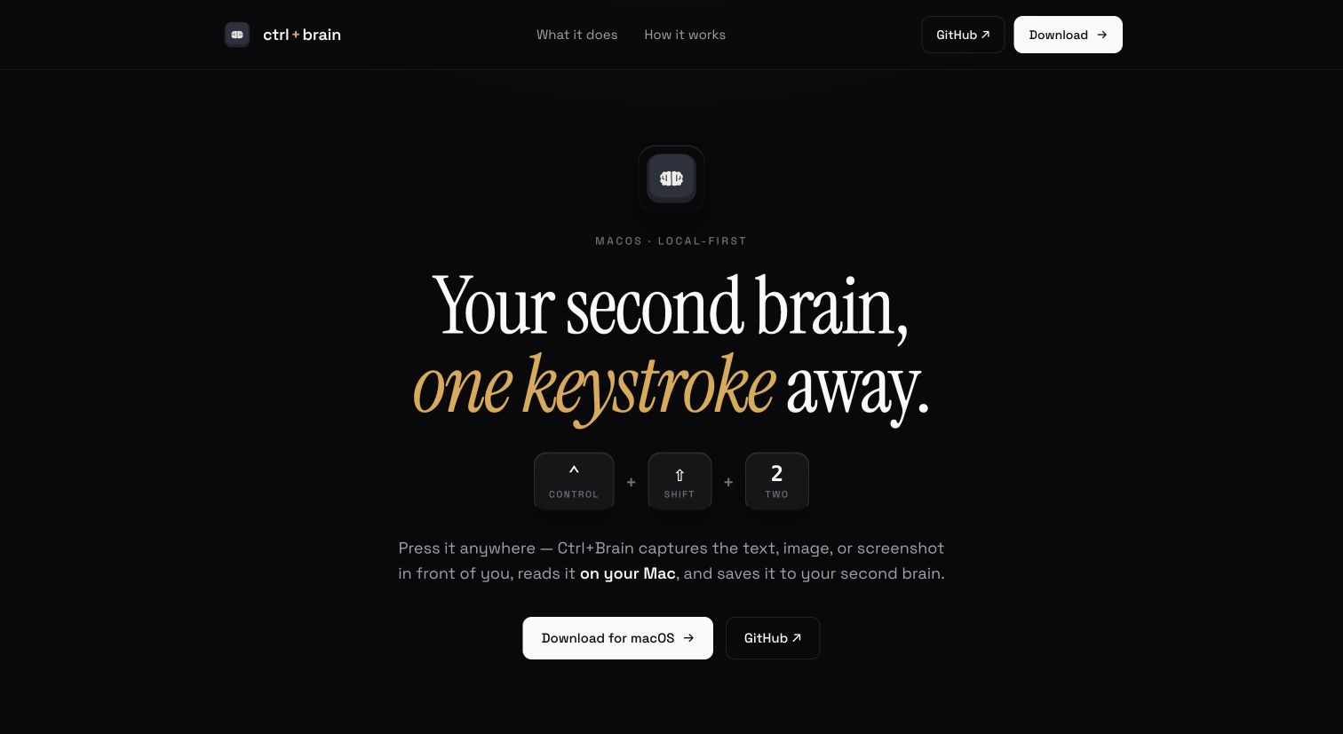 Ctrl+Brain screenshot