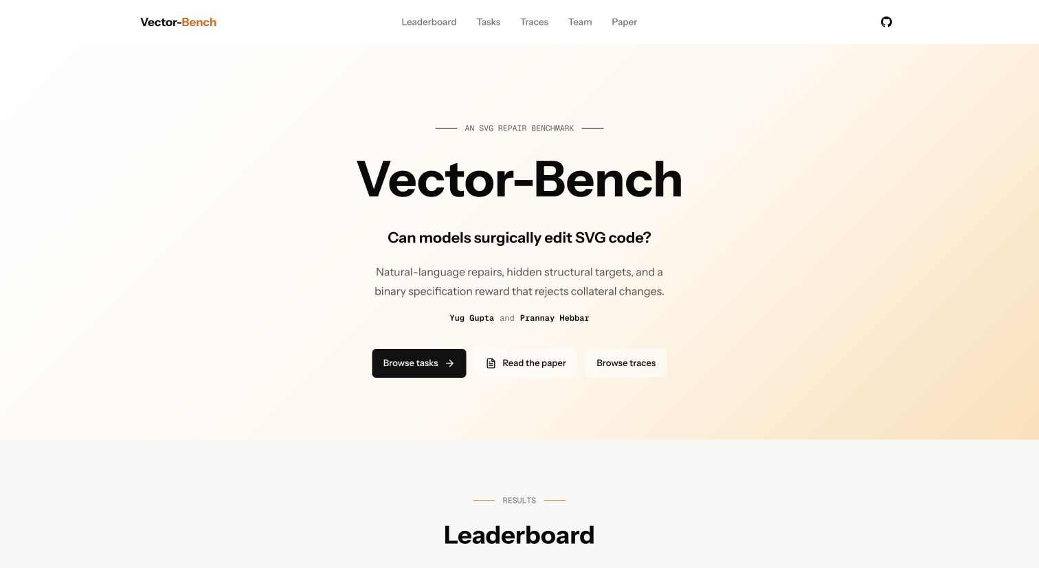 Vector-Bench screenshot